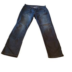 Levis Mens 514 Straight Fit Rinsed Blue Wash Jeans 33x32 Casual Western Workwear